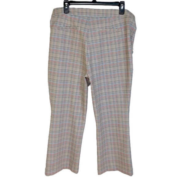 NYDJ Lift Tuck Tyburn Plaid Crop Ankle Flare Boot Cut Pants - Size 14 - Picture 4 of 9